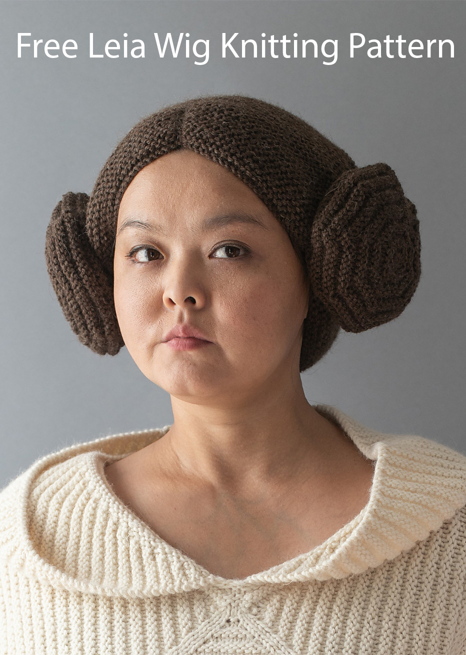 Free Knitting Pattern Princess Leia's Knitted Wig