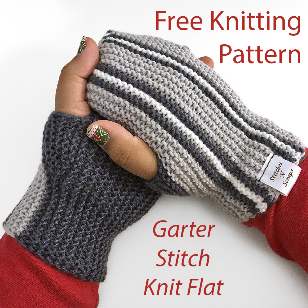 Printers Row Mitts Knitting Pattern 