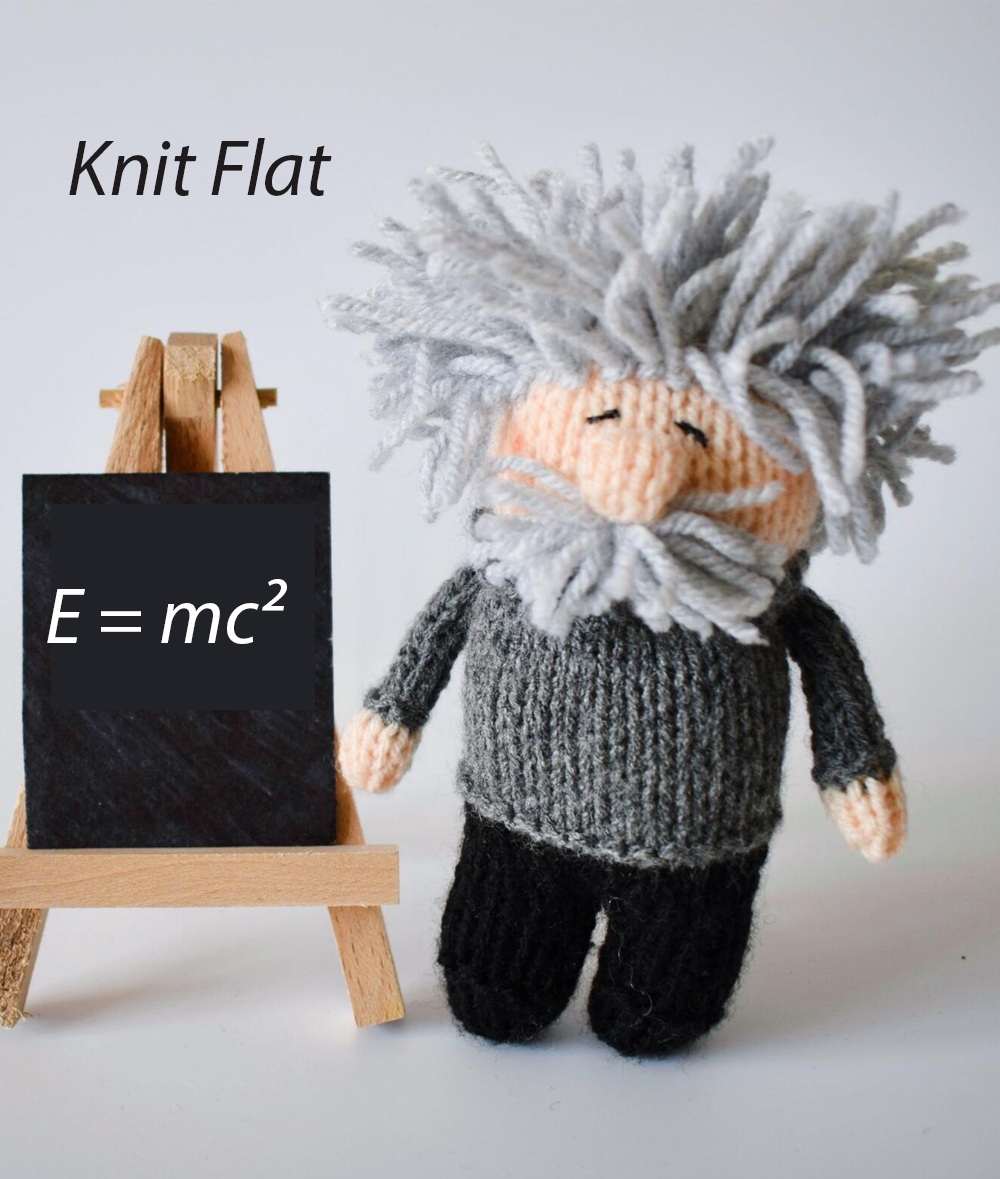 Knitting Pattern for Einstein Doll