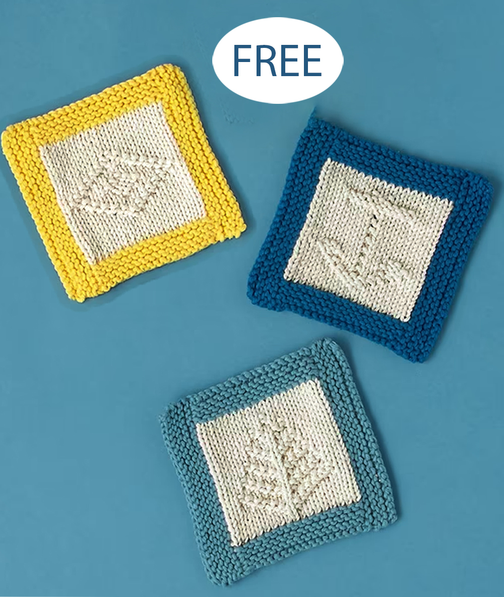 Free Knitting Pattern Promenade Coasters