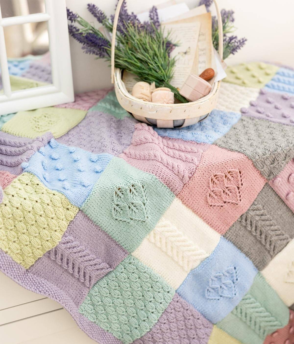 Provence Blanket Knitting Pattern Great Stashbuster