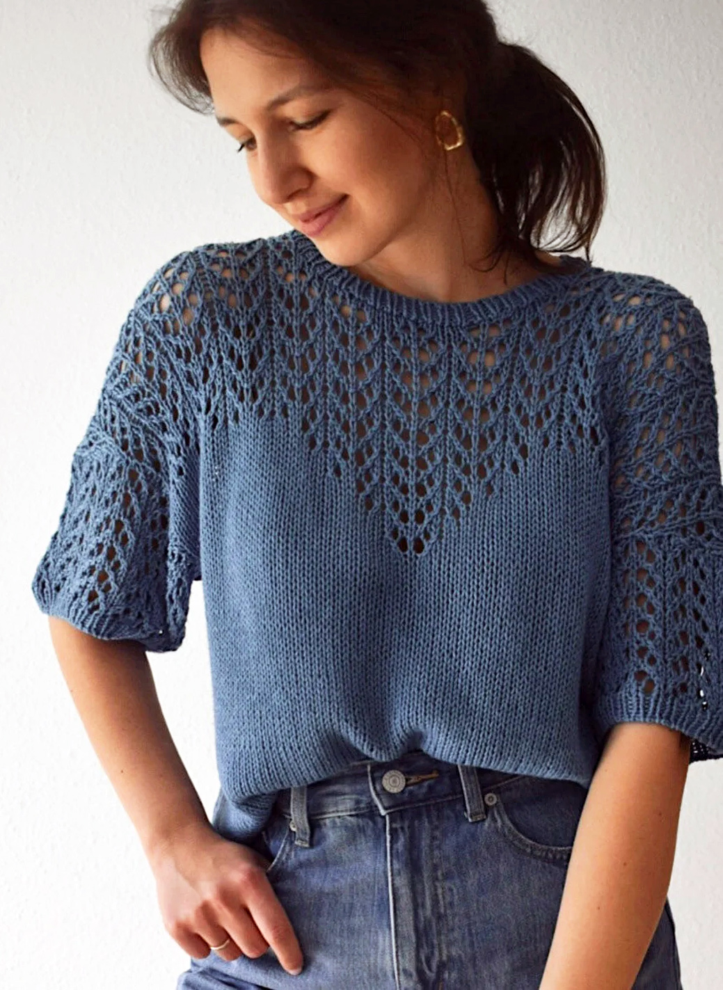Provence Tee Sweater Knitting Pattern
