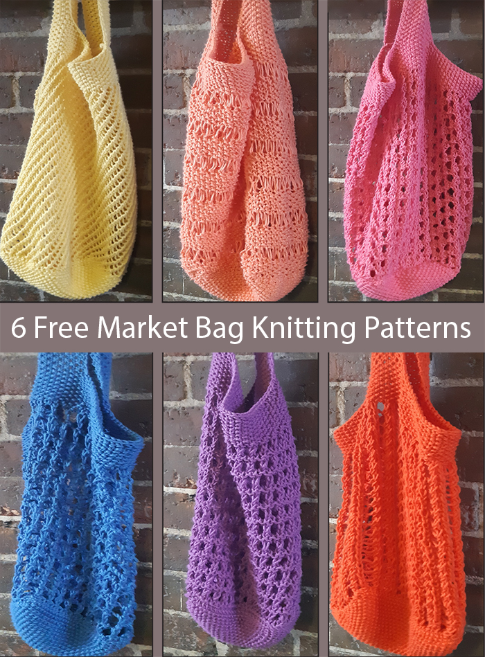 Free Market Bags Set Knitting Pattern Set