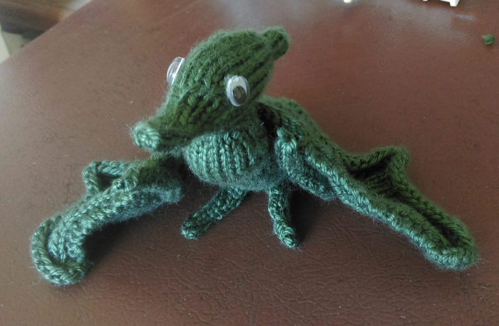 Free Knitting Pattern for Pterodactyl