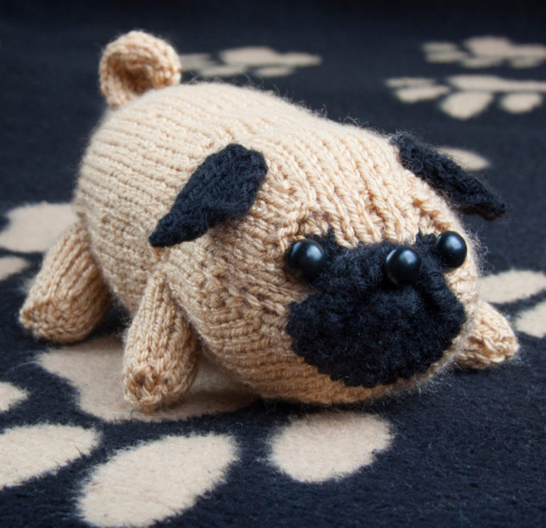 Knitting Pattern for Pug Puppy Amigurumi