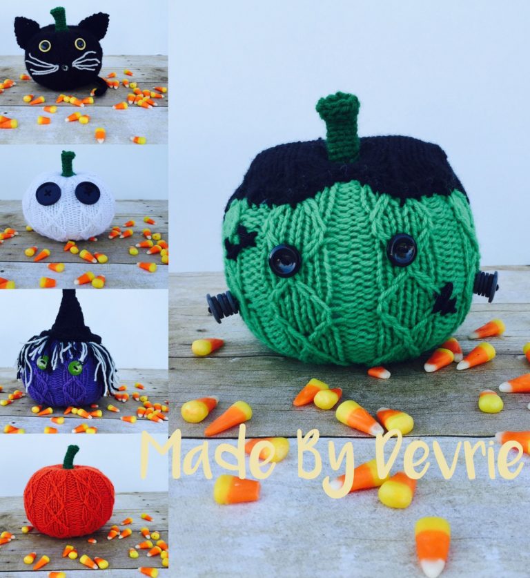 Knitting Pattern for Pumpkin Shaped Toys