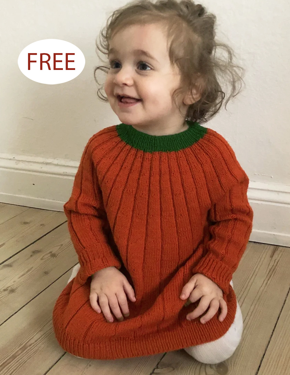 Free Children's Pumpkin Dress Knitting Pattern