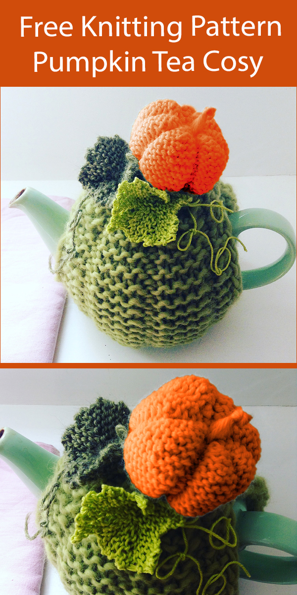 Free Knitting Pattern Pumpkin Teapot Cozy
