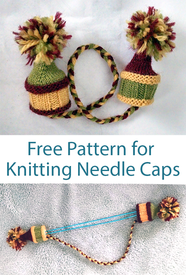 Free Knitting Pattern for Knitting Needle Caps