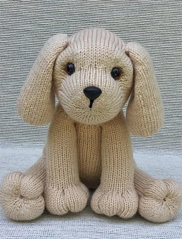 knitted toy dog