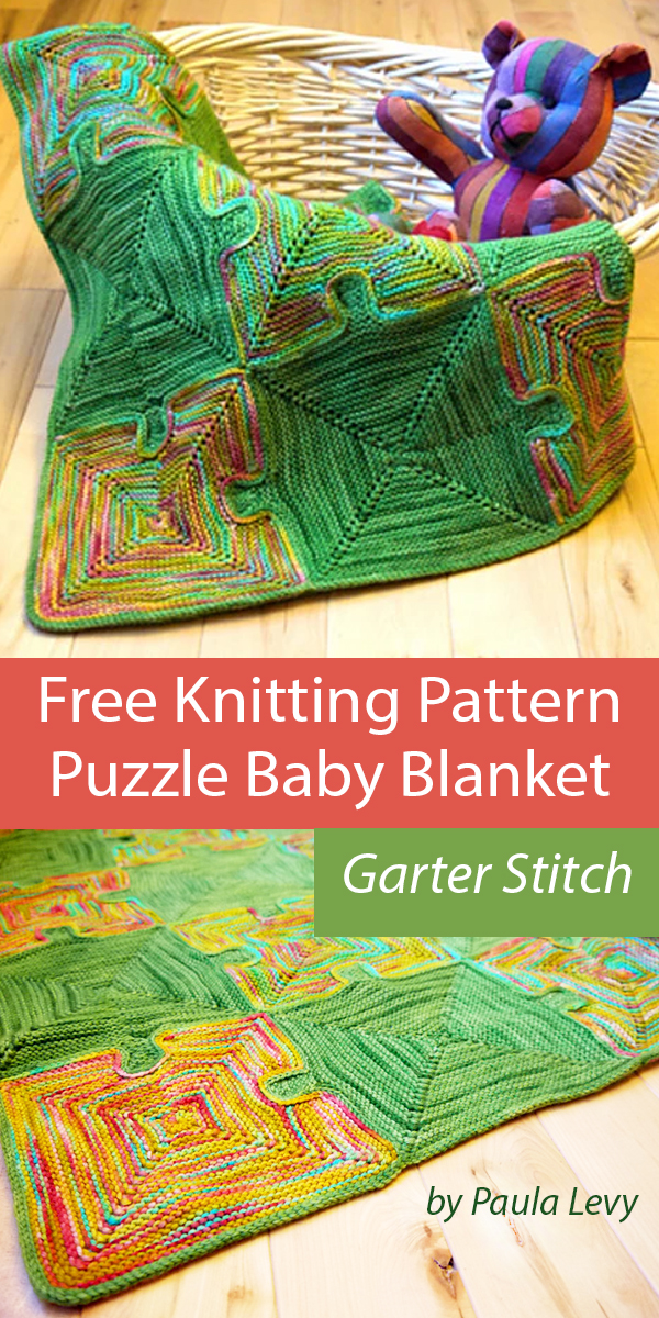 Free Baby Blanket Knitting Pattern Puzzle Baby Blanket