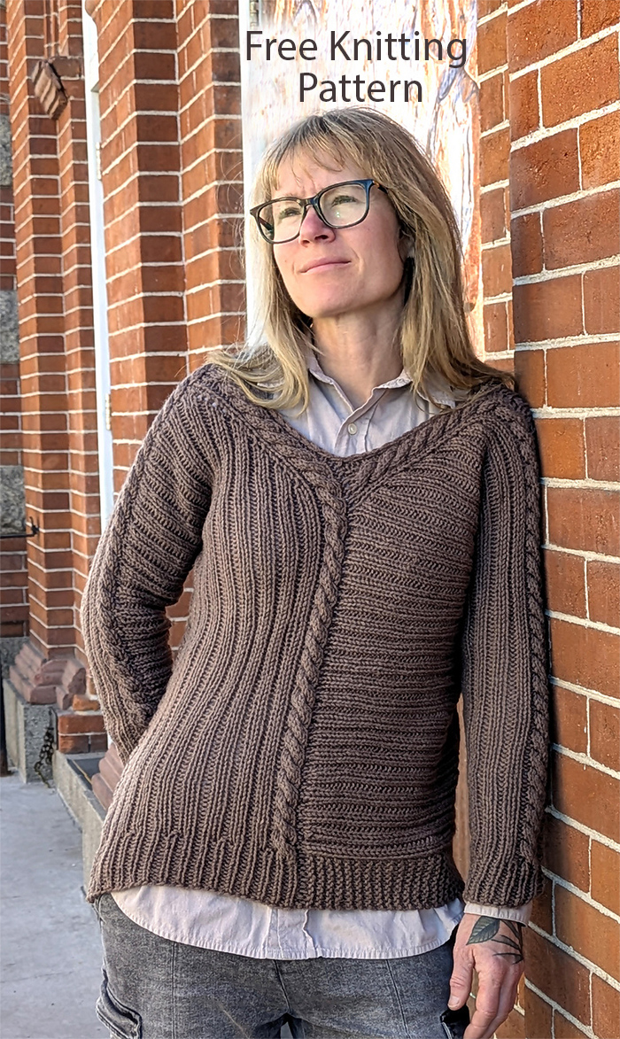 Free Multi-Direction Top Knitting Pattern Puzzle Pieces Sweater
