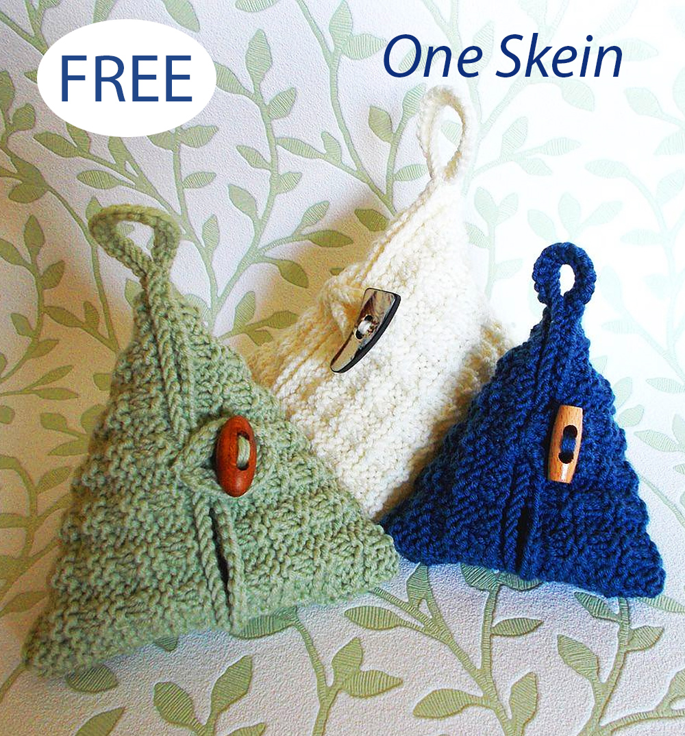 Free One Skein Pyramid Pods Knitting Pattern