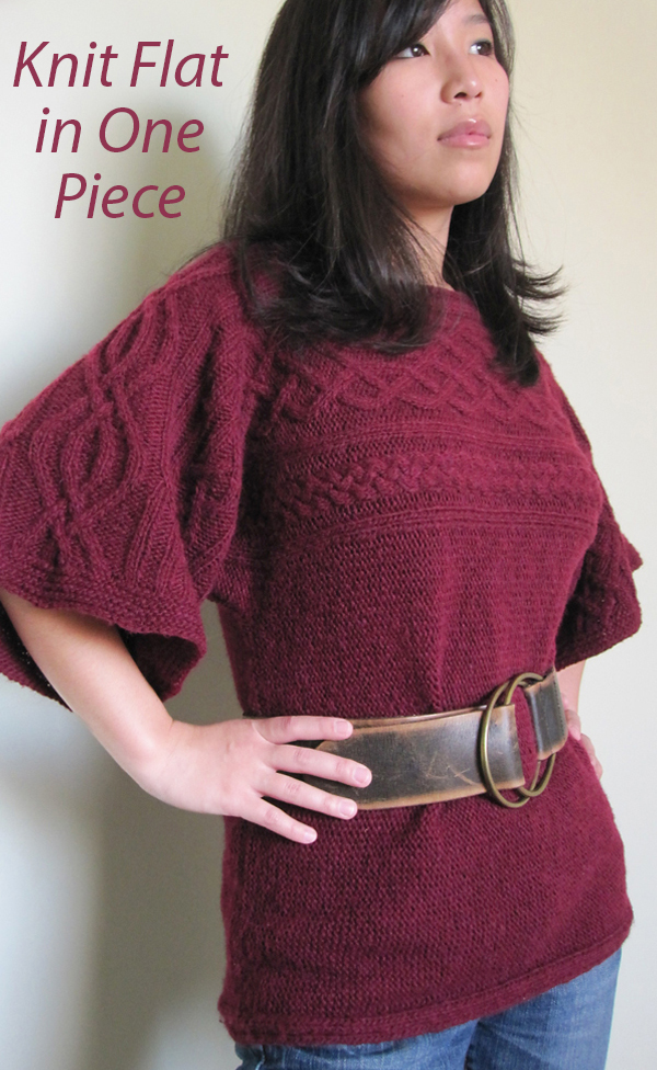 Free Knitting Pattern for Quadrat Sweater Sizes XS to 3X