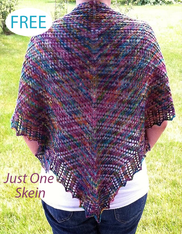 Free Quasar Shawl One Skein Knitting Pattern
