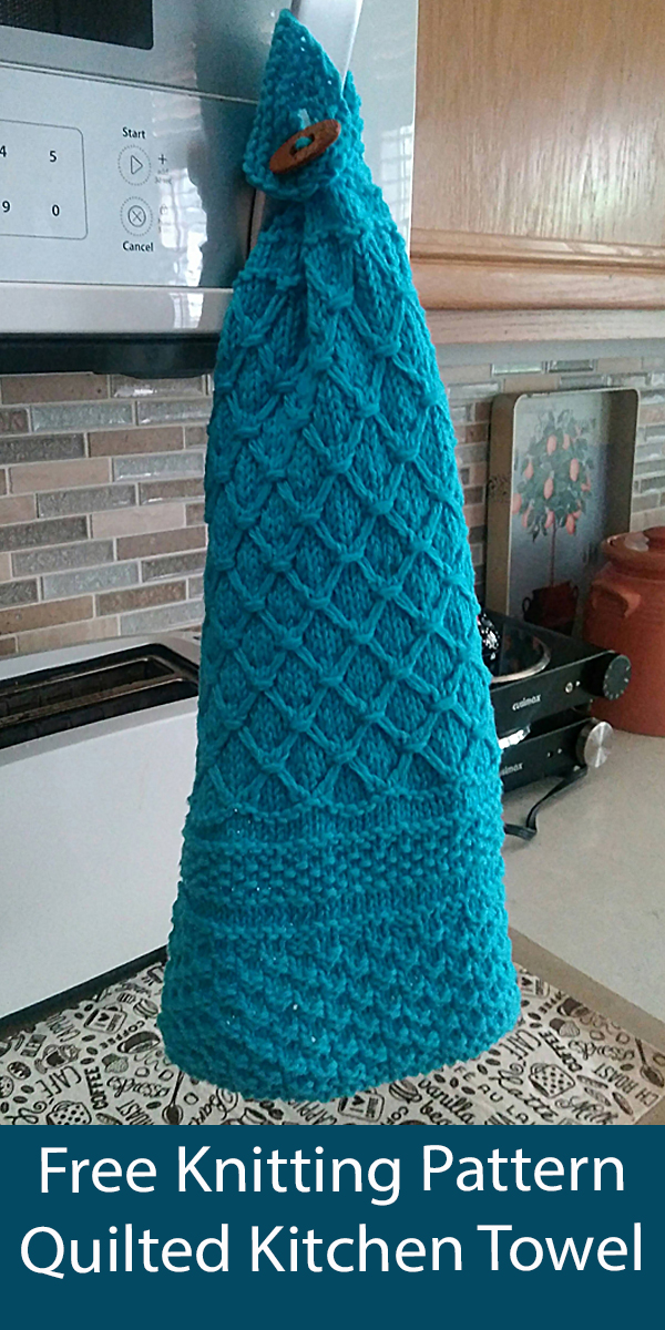 Free Dishcloth Knitting Pattern Quilted Kitchen Towel