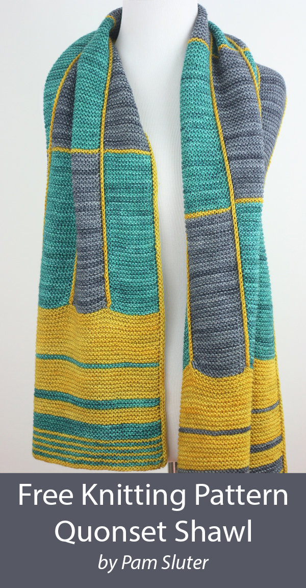 Free Shawl Knitting Pattern Quonset Shawl