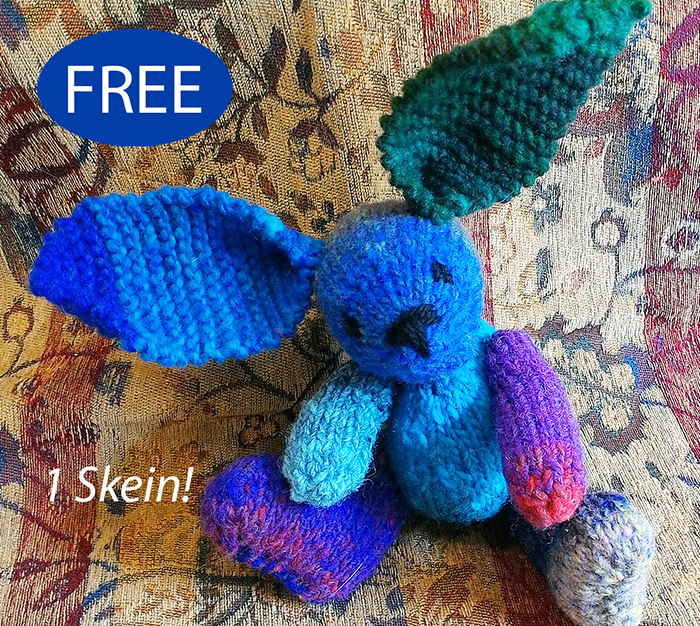 Free One Skein Rabbit Toy Knitting Pattern
