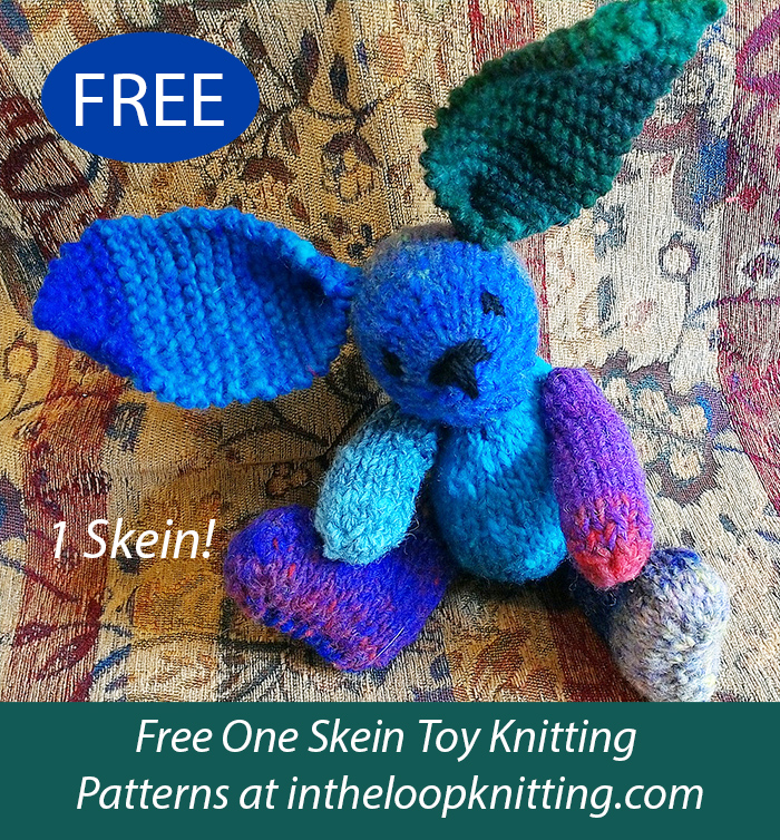 Free One Skein Rabbit Toy Knitting Pattern