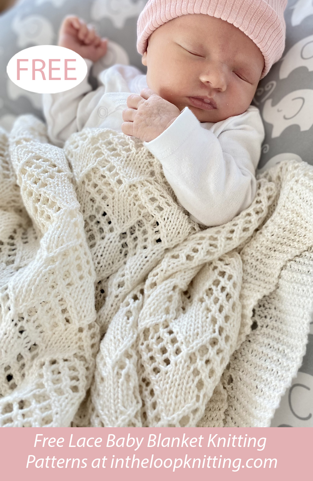Free Rae’s Lace Baby Blanket Knitting Pattern 