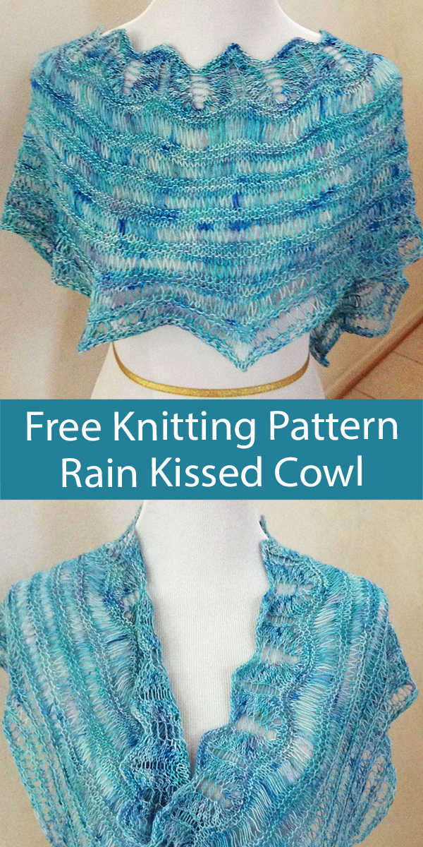 Free Cowl Knitting Pattern Rain Kissed Cowl