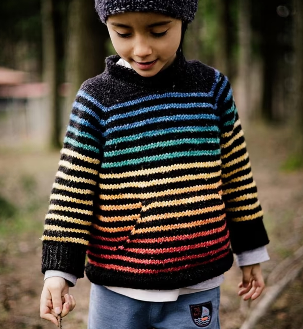 Rainbow Briki With Pockets Knitting Pattern