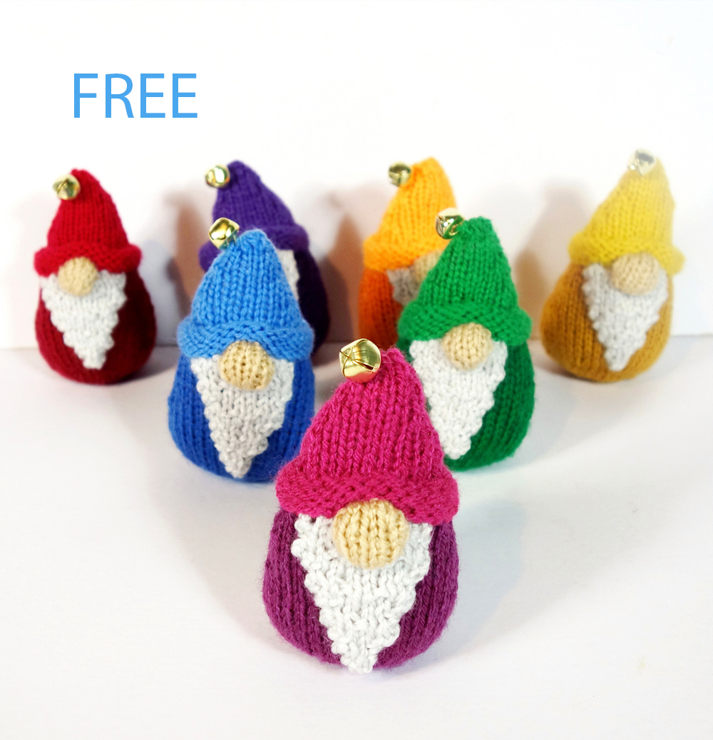 Free Rainbow Gnomes Knitting Pattern Stash Buster