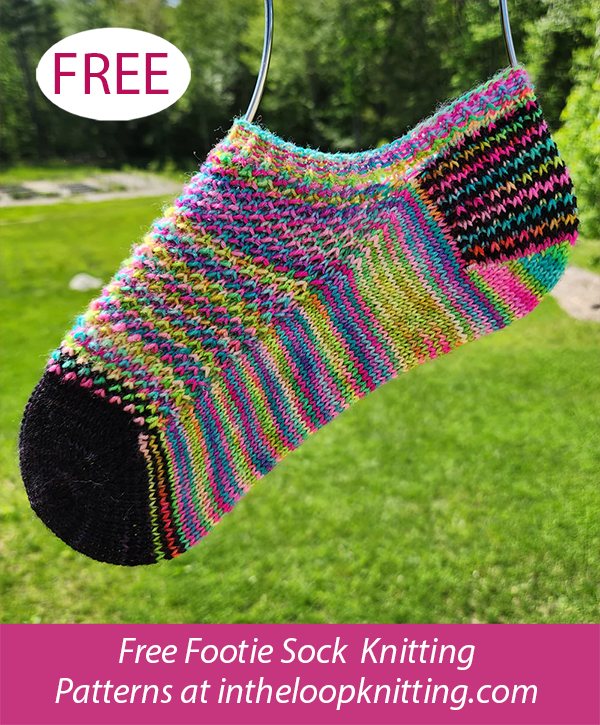 Free Rainbow Road Socks Knitting Pattern