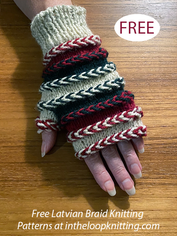 Rainbow Wrist Warmers Free Knitting Pattern