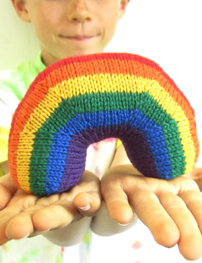 Free Knitting Pattern for Rainbow Sofiie