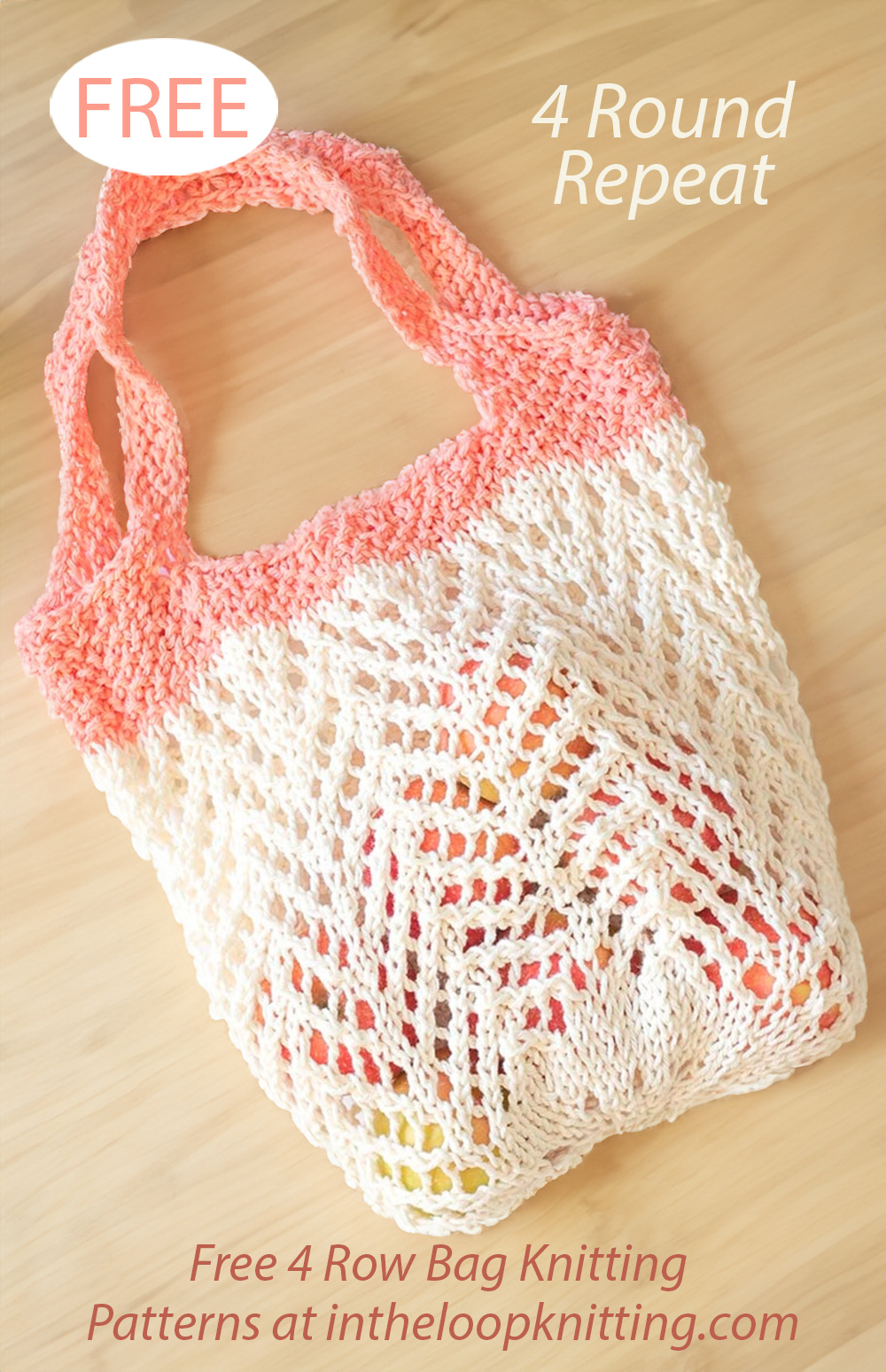 Free Rambling Market Bag Knitting Pattern