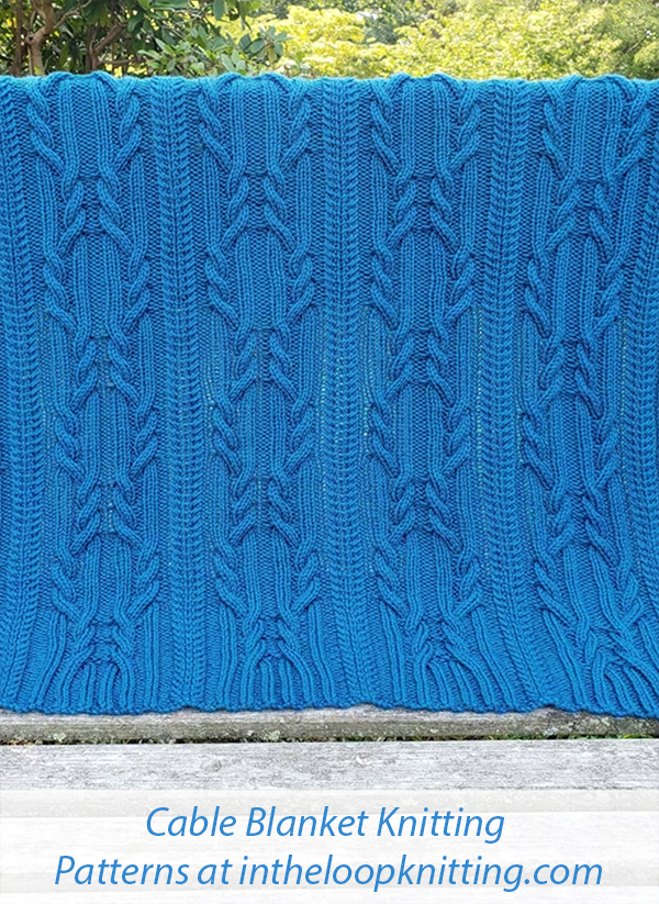 Cable Blanket Knitting Pattern Randolph Blanket