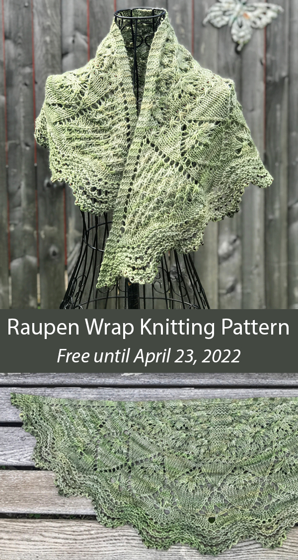 Raupen Shawl Free Knitting Pattern