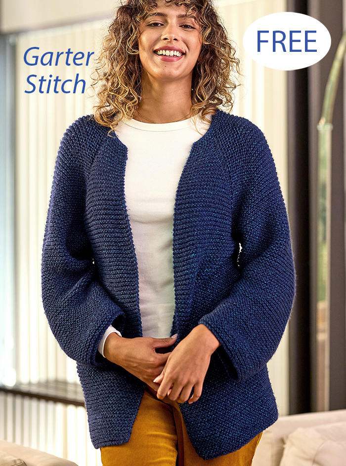 Free Knitting Pattern Garter Stitch Cardigan