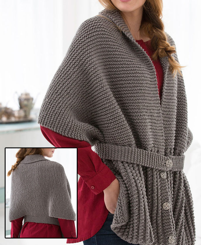 Free Knitting Pattern for Easy Sweater Scarf