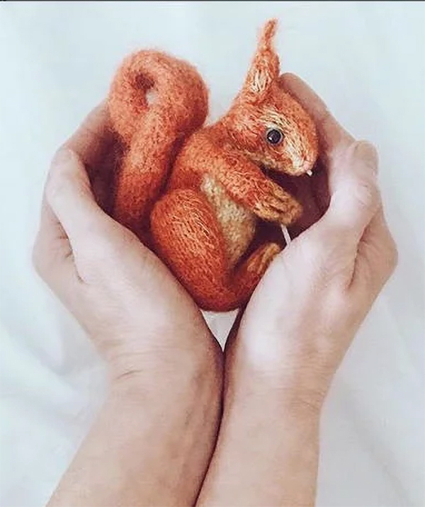 Knitting Pattern for Red Squirrel