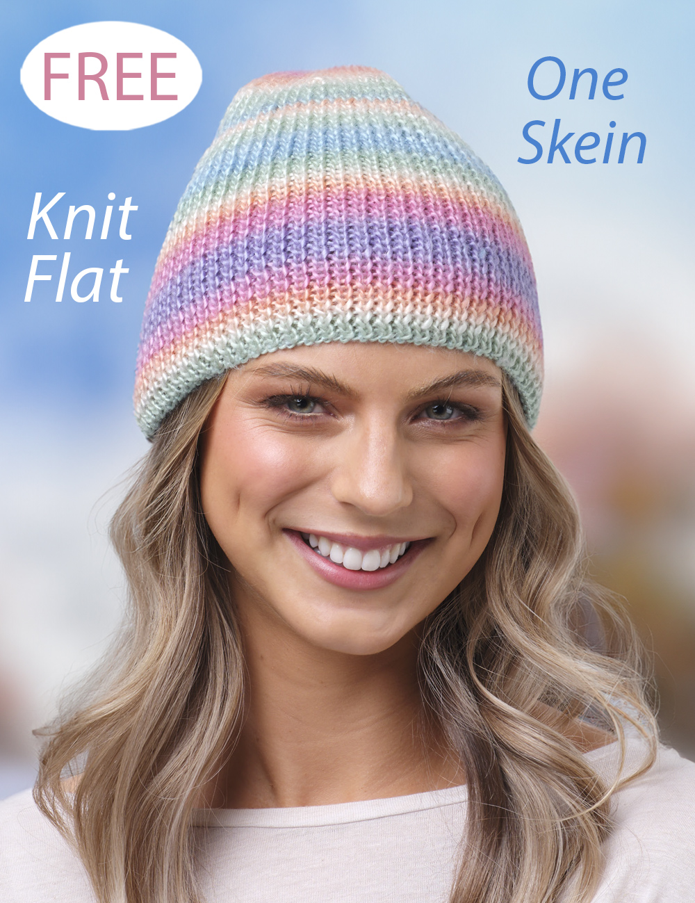 Free Reflection Rib Beanie Knitting Pattern 