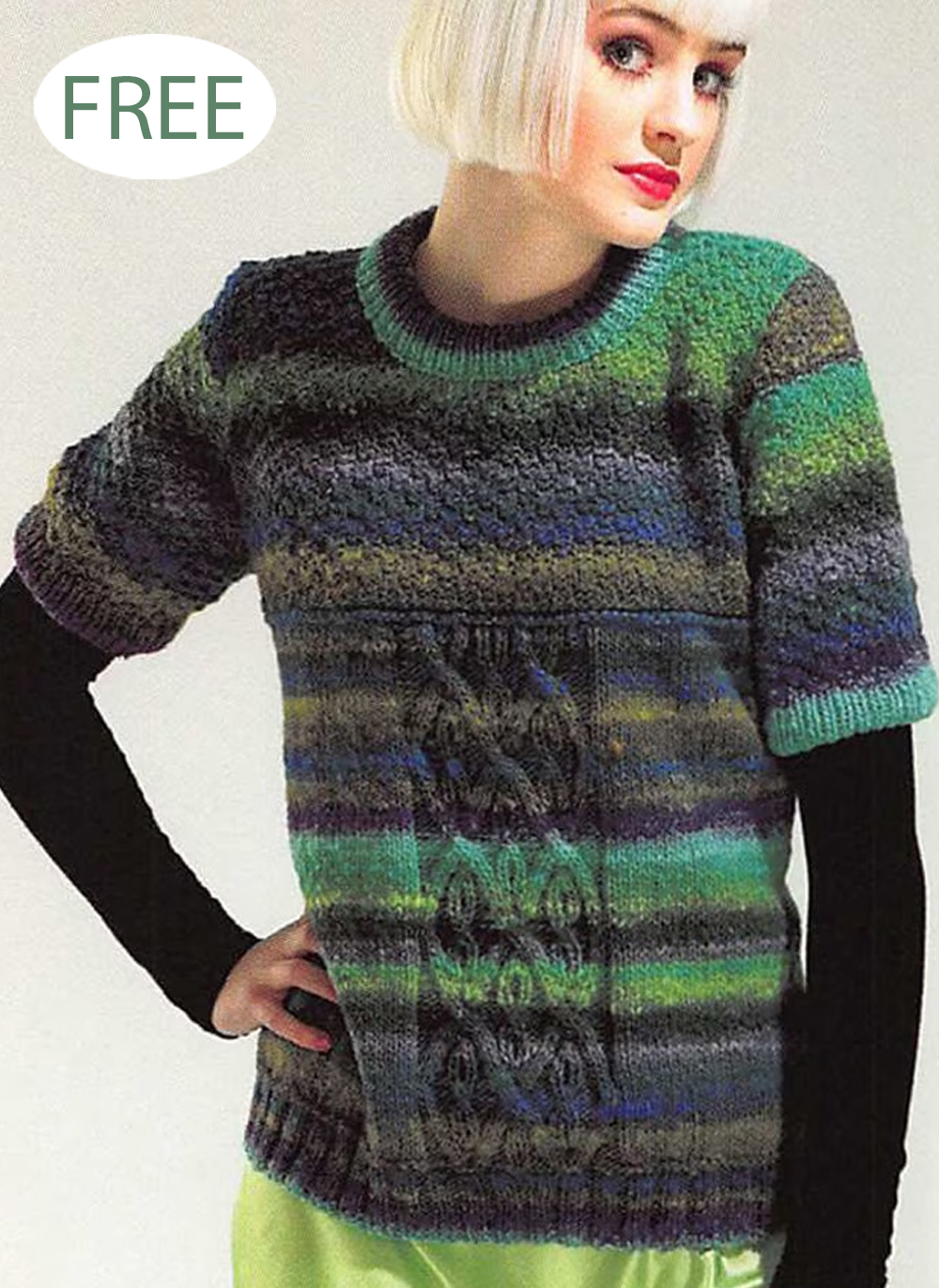 Free Relax Sweater Knitting Pattern