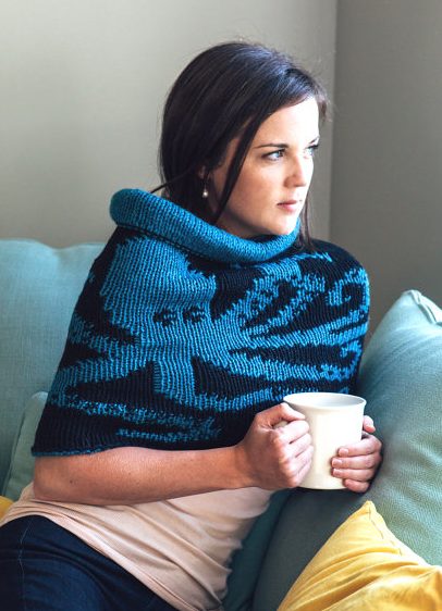 Knitting pattern for Release the Kraken Cowl