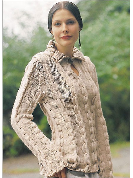 Knitting pattern for Renaissance Tunic pullover sweater