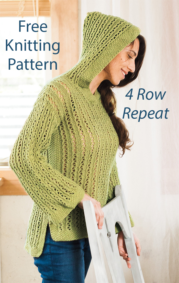 Free Repose Hooded Tunic Knitting Pattern