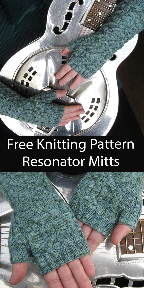 Free Mitts Knitting Pattern Resonator Fingerless Mitts