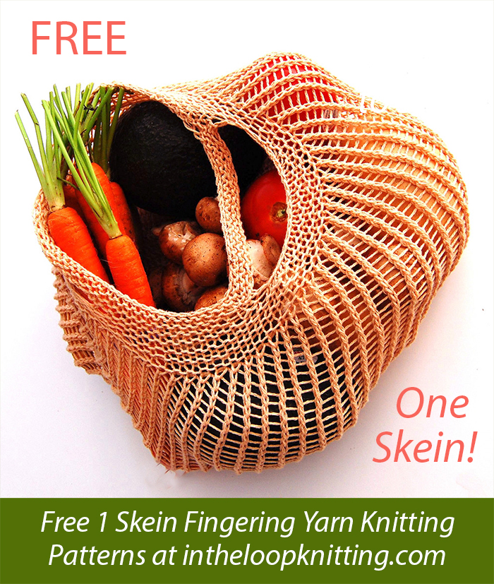Free Reusable Produce Bag One Skein Knitting Pattern