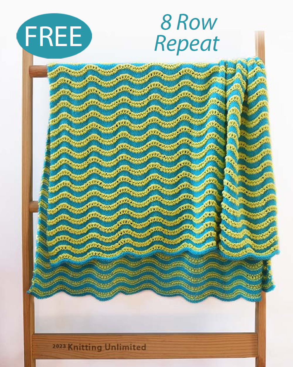 Free Rhythmic Wave Blanket Knitting Pattern