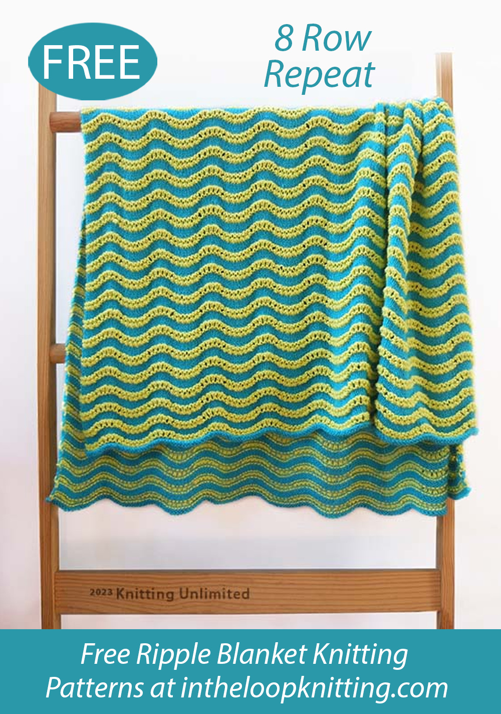 Free Rhythmic Wave Blanket Knitting Pattern