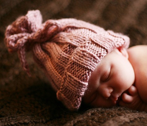 Rib-Knit Baby Hat
