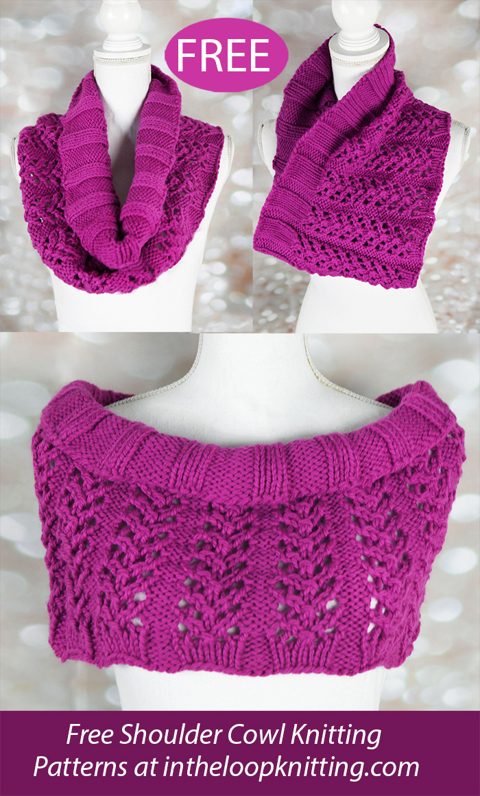 Free Ribbed Lace Cowl Knitting