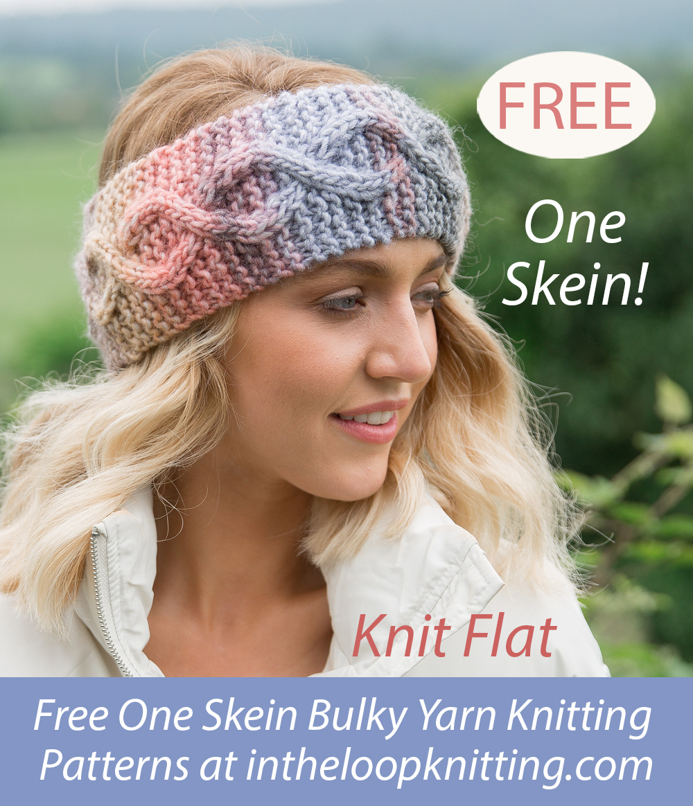 Free One Skein Headband Knitting Pattern