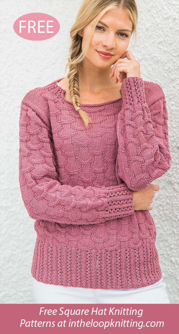 Free Pink Long-Sleeved Sweater Knitting Pattern