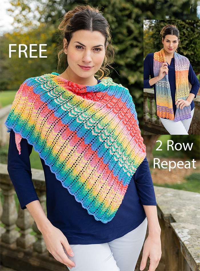 Rico R2205 Wrap and Shawl Knitting Pattern